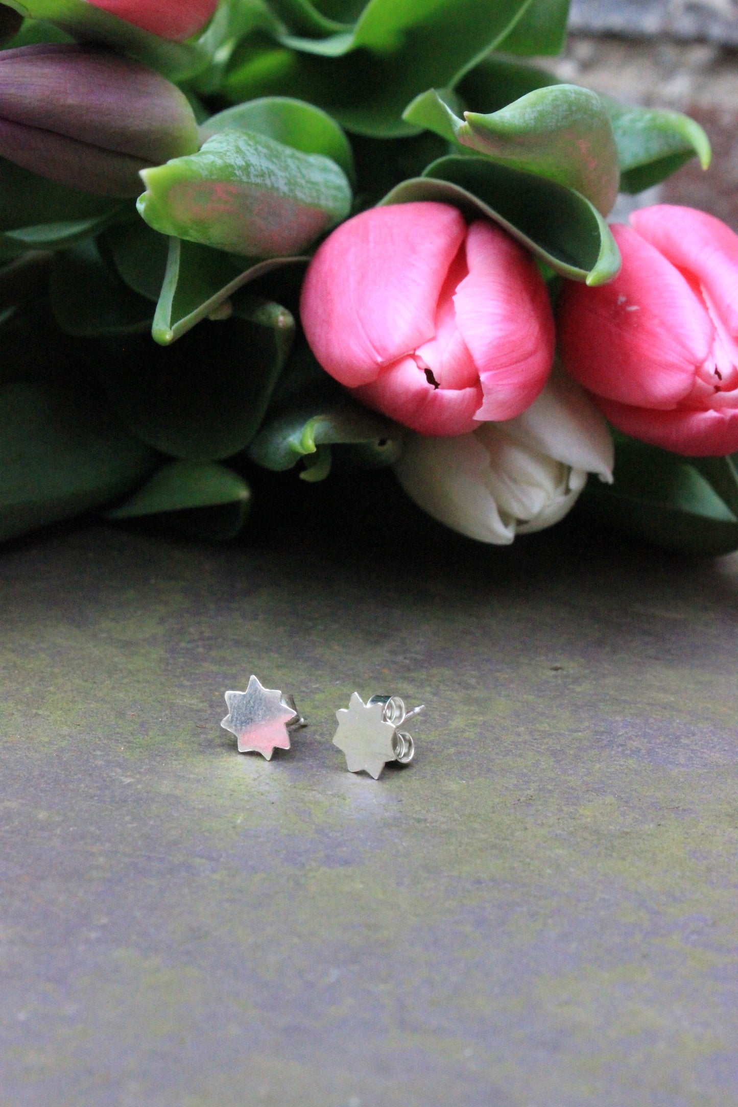 Wonky Star Studs
