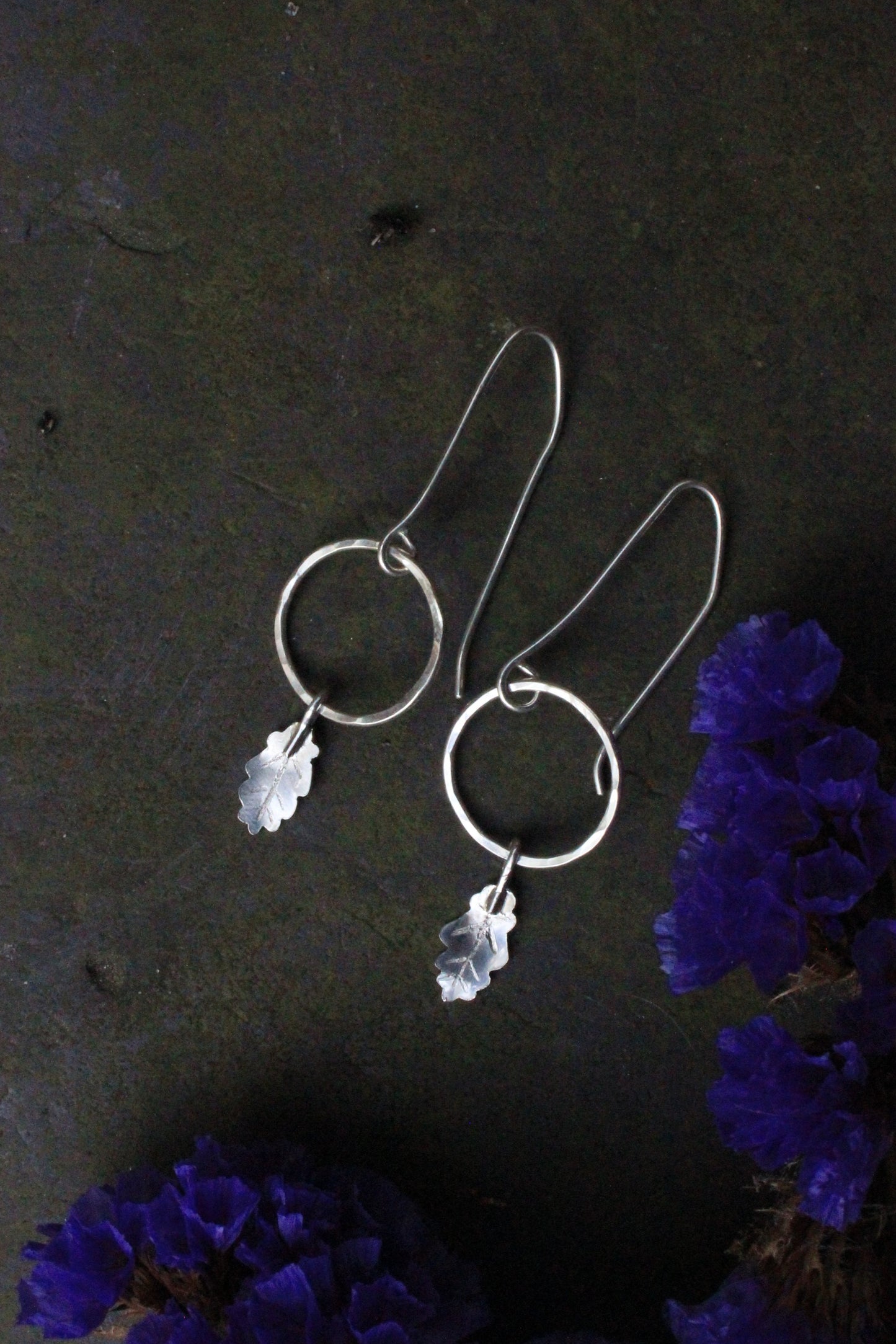 Silver Derw/Oak Earrings