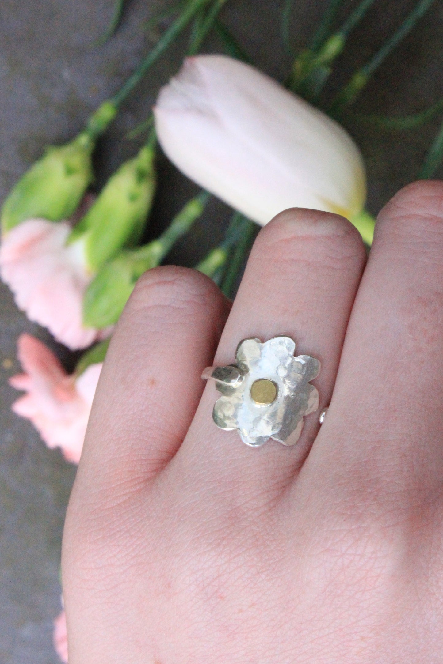 Flower Adjustable Ring