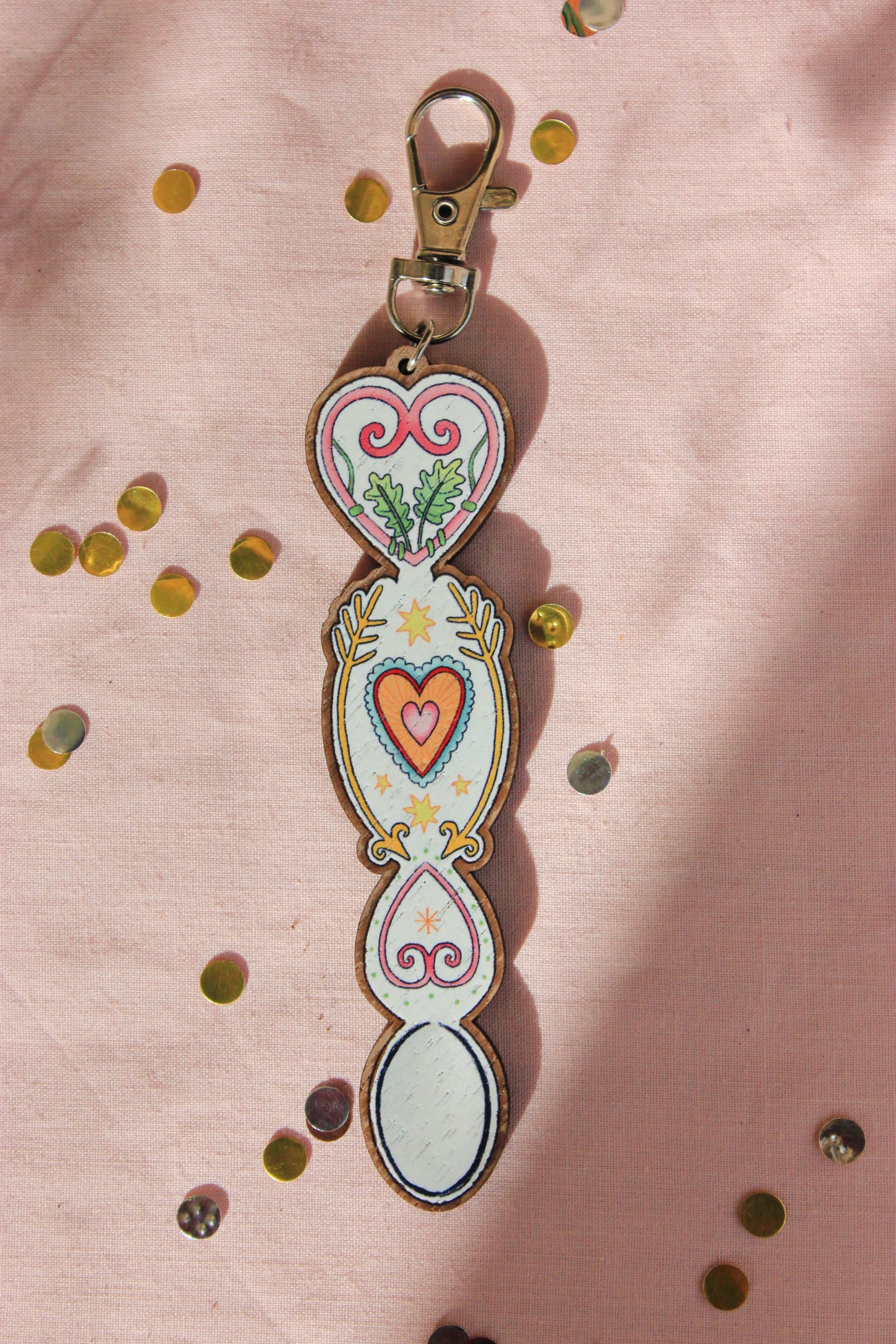Welsh Love Spoon Keyring