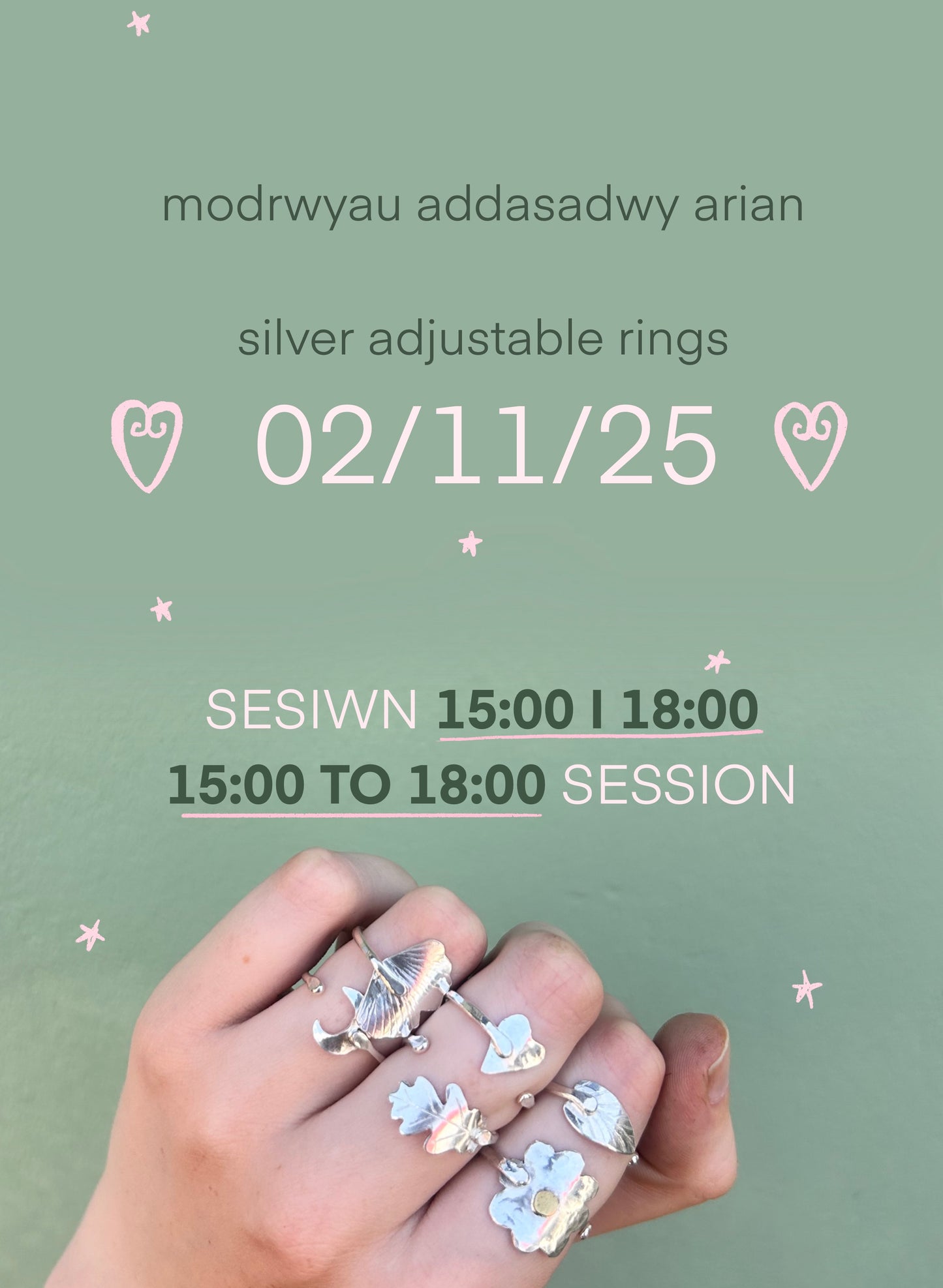 Adjustable Ring Workshop - 15:00 to 18:00