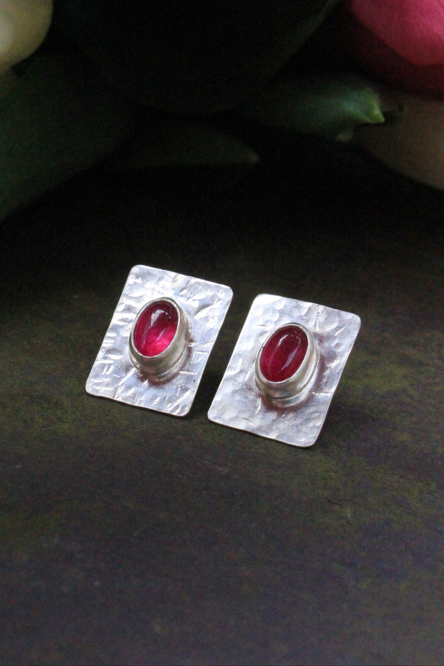 Rectangle studs – Rani Jade